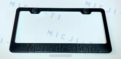 3D Mercedes Benz Emblem Stainless Steel License Plate Frame Rust Free • $16.50