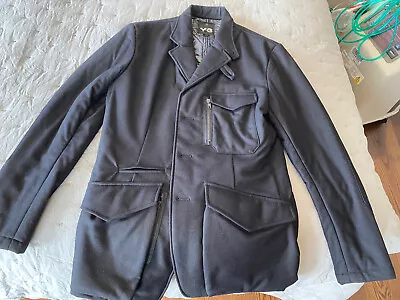 £150 • Buy Y3 Black Wool Military Style Jacket Size Medium
