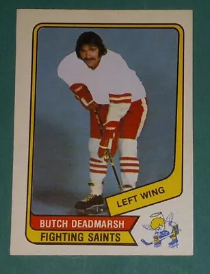 1976-77 O-Pee-Chee WHA Butch Deadmarsh #53 Minnesota  Fighting Saints • $1.50