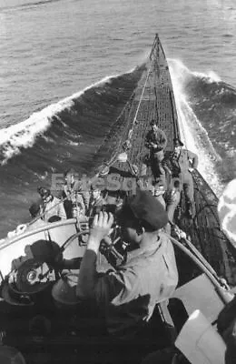 WW2 Photo German U-Boat U-100 On Approach To German Sub Base 1940 WWII 434 • $5.95
