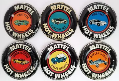 Original Vintage Hot Wheels REDLINE BUTTON BADGE PIN - Lot Of 6 - Nice Variety • $6.06