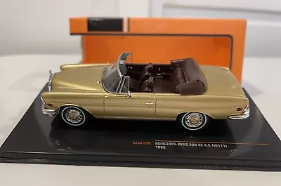 IXO 1:43 1969 Mercedes 280SE 3.5 (W111) Open Convertible Gold IXOCLC315N • $49.95