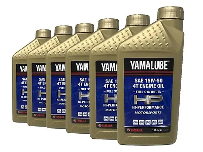 Yamaha Genuine OEM Yamalube Full Synthetic 15W-50 Oil LUB-15W50-FS-12 - 6 Pack • $88.99