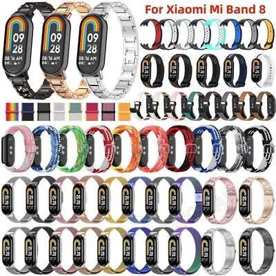 For Xiaomi Mi Band 8/NFC Metal/Silicone/Nylon/Leather Watch Band Strap Bracelet • $10.44