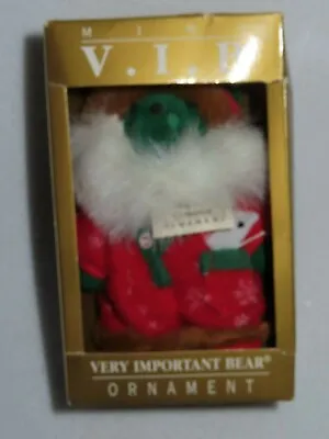 $12.99 • Buy The Night Bearfore Christmas Mini V.I.B. 1992 North American Bear 5  Ornament