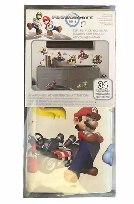 Mario Kart 34 Peel & Stick Wall Decal Nintendo Wii Stickers NIB • $4