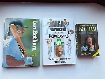 3 X Ian Botham Books - High Wide & Handsome Botham And Autobiography VGC • £5.50