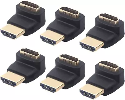 VCE 6-Pack HDMI 270 Degree Male To Female Right Angle Adapter 3D&4K Supported • $14.08