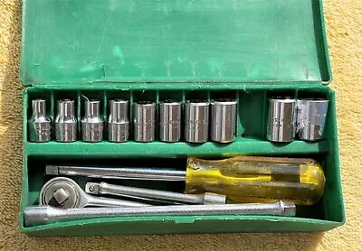 Vintage Challanger ( By Proto) 1/4  Drive Socket Set As Pictured And Described • $39.95