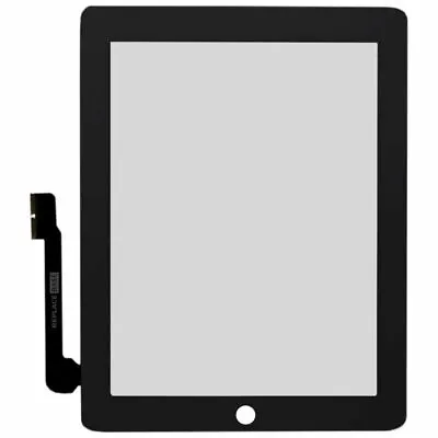 Screen Digitizer For Apple IPad 3 Black Replacement Touch Front Glass Adhesive • £7.45