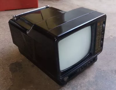 Alaron Tv-625r 5  B&w Portable Tv W/ Car Adaptor *tested Working • $15