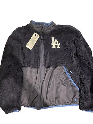 Los Angeles Dodgers Fanatics Sherpa Fleece Jacket Size Large • £49.99