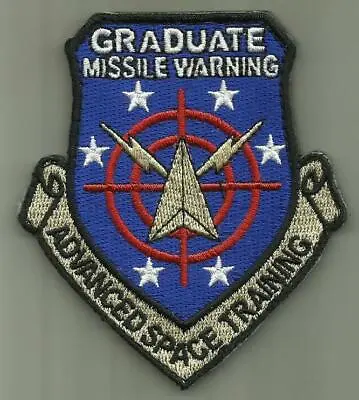 Graduate Missile Warning Advanced Space Training Usaf Patch Soldier Usa Fly  • $7.99