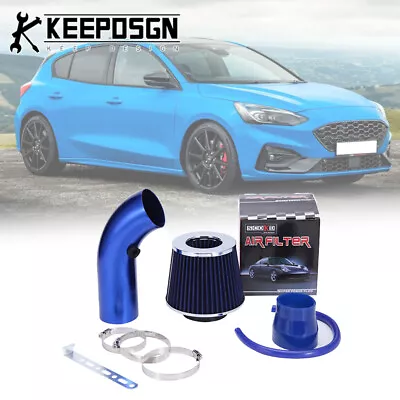 3'' Inch Car Cold Air Intake Filter System Dry Flow Hose Pipe Kit For Ford Focus • $56.84