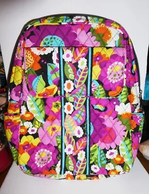 Vera Bradley BackPack Bag Tote  Va Va Bloom  Pattern Large Size Retired 2012 • $36.50