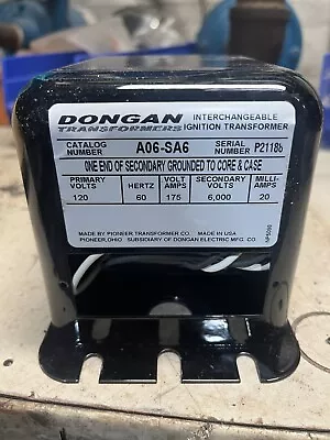 Dongan A06-sa6 Ignition Transformer Pri-120v Sec-6000v • $260