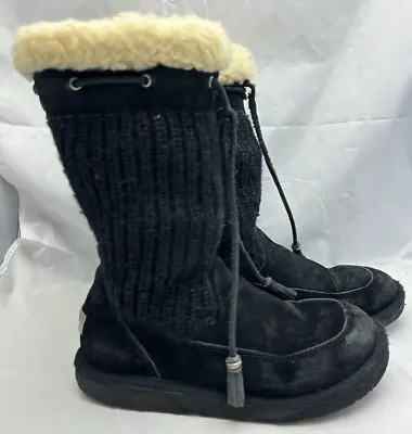 UGG Suburb Crochet Women's Size 6 Mid Calf Boots • $7.99