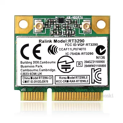 RaLink RT3290 802.11b/g/n 150Mbps Half Mini PCI E WiFi Card Adapter Module  • $5.98