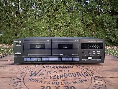 Vintage Mitsubishi MGA Stereo Double Cassette Deck M-T2200 Powers On • $39.95