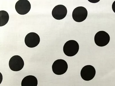 Rico Laminated Cotton Vinyl Fabric Black & White - Per Metre • £18.38