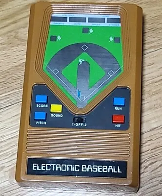 Mattel Classic Baseball Handheld Electronic Game Works • $12.95