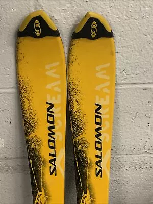 Salomon XSCREAM 46  Orange/Black KIDS SNOW Skis TRICK BLADES 120cm C305 Bindings • $80