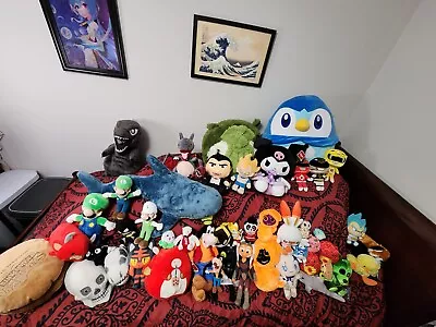 Large Plush Lot Pokémon Mario Squishables And More • $200