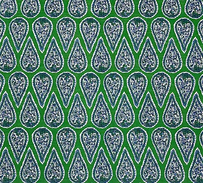 Lacefield Designs Anya Kelly Green Blue Floral Medallion Fabric By Yard 55 W • $14.99