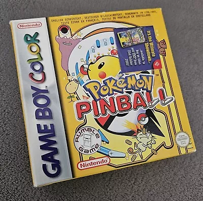 Pokemon Pinball Nintendo Gameboy Color UK PAL Genuine Outer Box  • £24.99