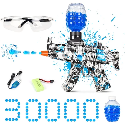 £40.99 • Buy Electric Gel Blaster Gun Toy,MP5 Blue Gel With 30000 Water Balls And Goggles