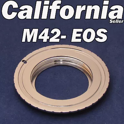 M42 Pentax Screw Lens To Canon EOS EF Camera Mount Adapter Ring EF-S Takumar • $10.95