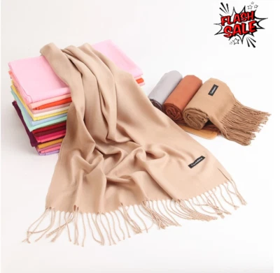 £8.99 • Buy CASHMERE Lightweight WRAP Women Soft Pashmina Large Winter STOLE