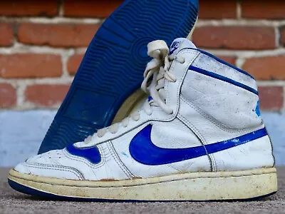 1987 Nike Sky Team 10.5 Original Vintage 87 1980s Mid High Blue Rare Basketball • $299.99