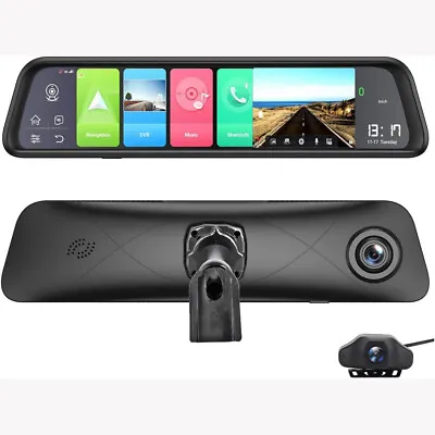 12  Full Touch IPS Special 4G Car DVR Camera Android Wifi Smart Rear View Mirror • $212.80