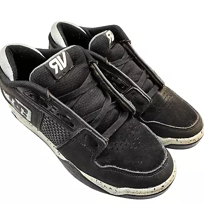 DC SHOES RYAN VILLOPOTO Model MEN'S Size US 8 UK 7 BLACK LOW TOP SKATE SHOE VGC • $64.98