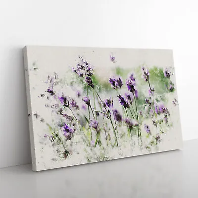 Lavender Vol.1 Canvas Wall Art Print Framed Picture Decor Living Room Bedroom • £34.95