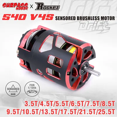 Surpasshobby 540 V4S Sensored Brushless Racing Motor 120A ESC For 1/10 RC Car • £91.19