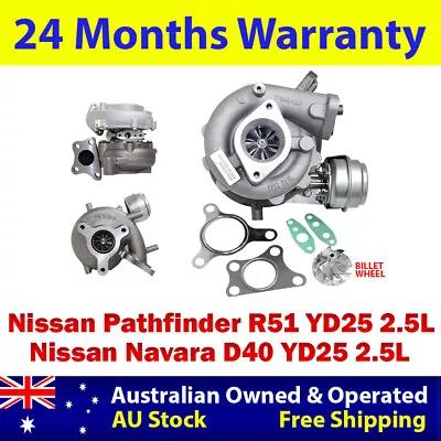 Billet Turbo Charger For Nissan Navara D40/Pathfinder R51 YD25 2.5L • $570.40