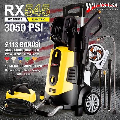 £279.99 • Buy Wilks-USA 3050Psi RX545i Electric Pressure Washer Jet Wash Patio Cleaner 210 BAR