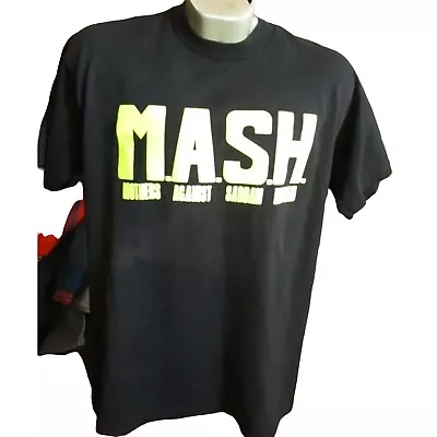 Vintage Mens T-shirt Single Stitch XL 90s 1991 GULF WAR M.A.S.H. Powder Print • $22