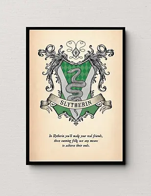 Harry Potter Slytherin House Poster • $5