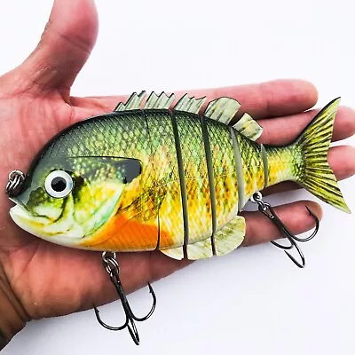 Big Large 6 Inch 3 Oz Blue Gill Swimbait Fishing Lure Large Mouth Bass Musky  • $13.50