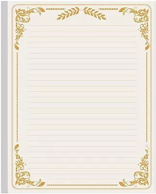 Stationery Lined Paper Letter Size Unpunched Ruled Filler Paper 100Sheets / 2... • $21.85