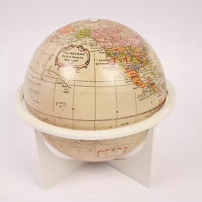 6  Replogle Lithographed Terrestrial Globe & Stand 1960's • $43.19