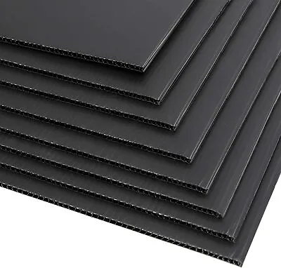 £59.99 • Buy Black Plastic Fluted Corrugated Correx 8 X 4 (2.4x1.2m) - 3mm Thick - 10 Pack