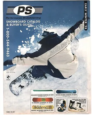 Lot Of 4 Vintage Performance Snowboard Mail-order Home Catalogs 1998 To 2000 • $14.95