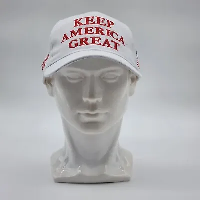 Donald Trump Keep America Great Hat WHITE Snapback MAGA President • $26.64