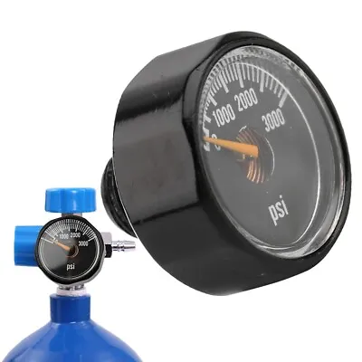 1/8 NPT Precision Valve Mini Pressure Gauge CO2 Micro Manometer 3000PSI 6000PSI • $7.89