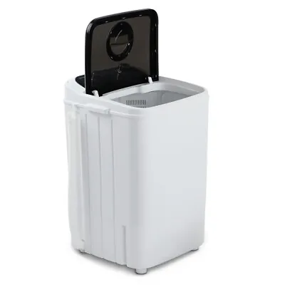 $178.95 • Buy 4.6KG Mini Portable Washing Machine - Black 2 In 1 Wash & Spin Dry Quiet Camping