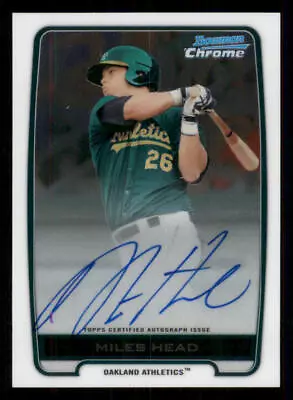 2012 Bowman Chrome Prospect AUTO #MH Miles Head • $5.21